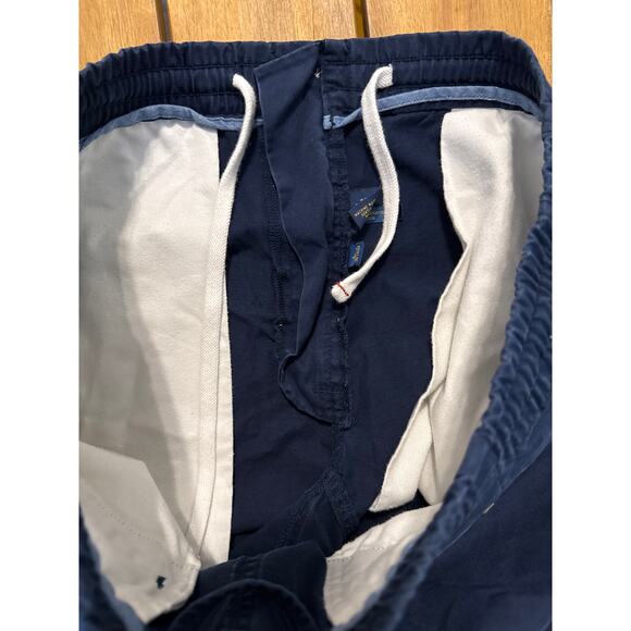 Polo Ralph Lauren Shorts Men's L Classic Fit Elastic Waist Drawstring Navy - Picture 8 of 8